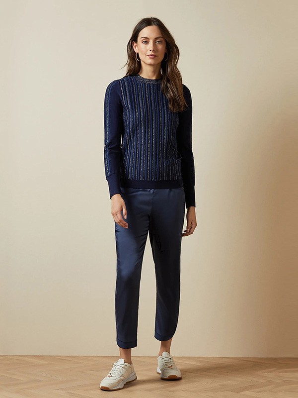 tedbaker休闲装2020秋冬季蓝色修身上衣