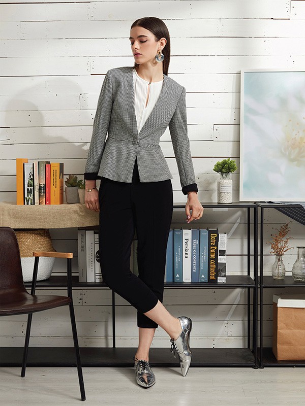 G2000休闲装2020秋冬季灰色修身西装