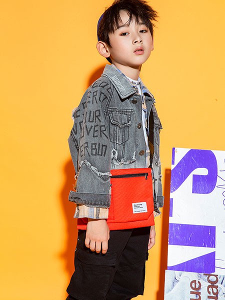 贝贝媞妮童装2021秋冬季灰色长款外套