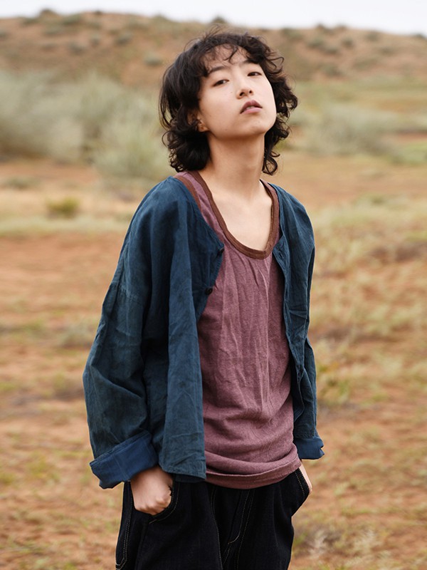 左岸迷香2021春夏季藏蓝色纯色外套