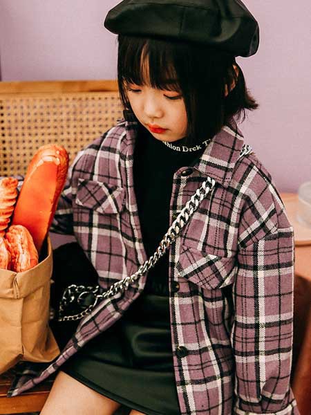 马丘比丘2021秋冬季棕色格子衬衫