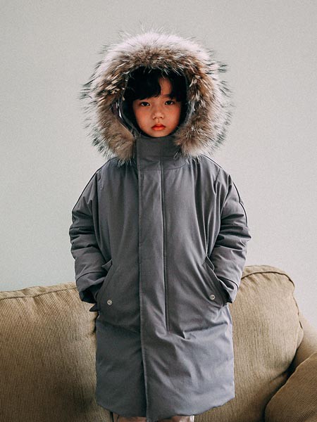 马丘比丘2021秋冬季灰色带毛领派克服