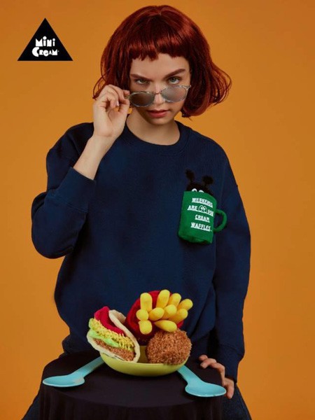 FIVECM2021秋冬季黑色印花T恤