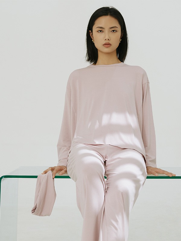 AMYDIMO内衣2021秋冬季粉色家居服