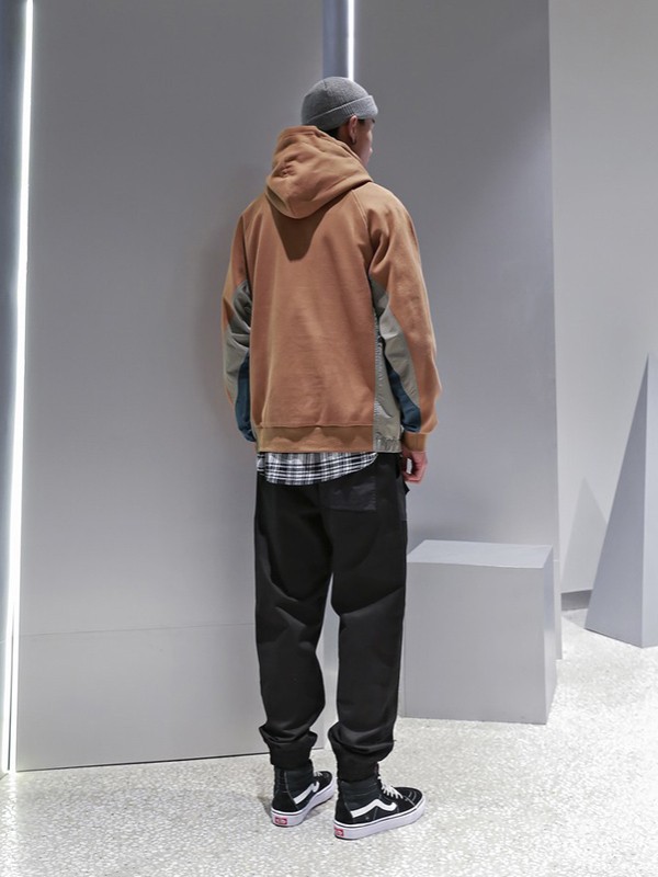 M4M男装2021秋冬季黑色纯色长裤