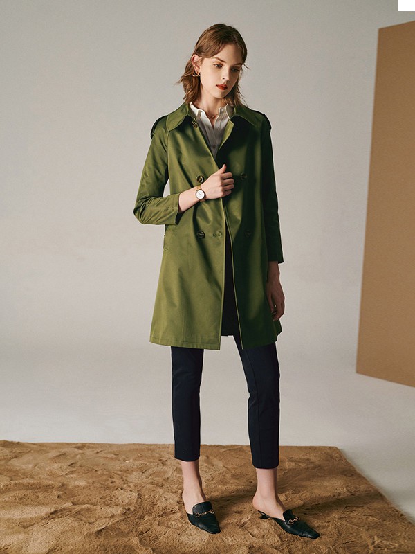 法曼萱女装2021秋冬季黑色纯色九分裤