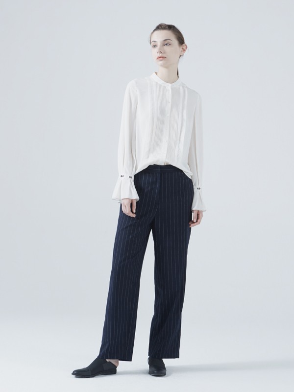 弄影女装2021春夏季白色纯色衬衫