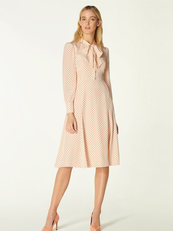 L.K.Bennett女装2021春夏季米色纯色连衣裙