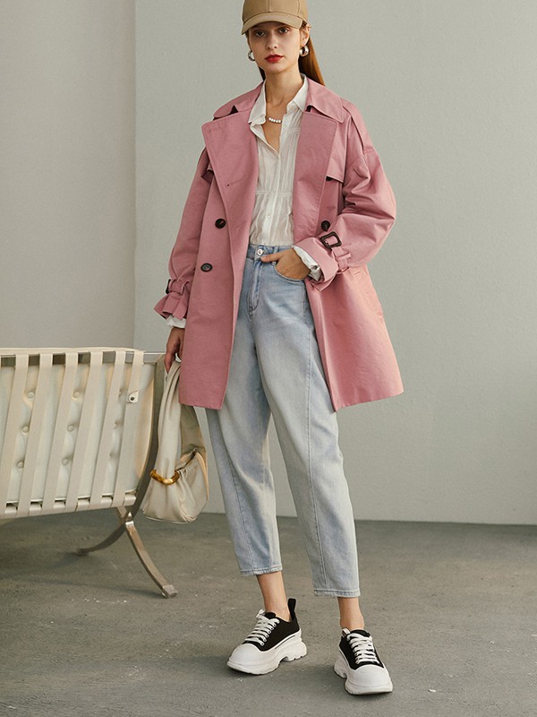 veraveins女装2021春夏季灰色纯色长裤