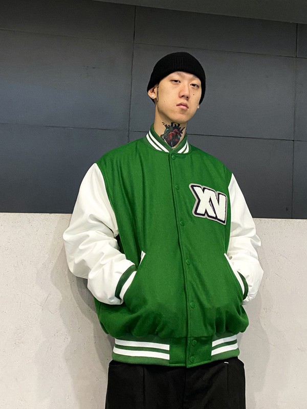 WHOOSIS休闲装2021秋冬季绿色字母外套