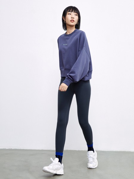 SimplePieces女装2021秋冬季紫色字母T恤