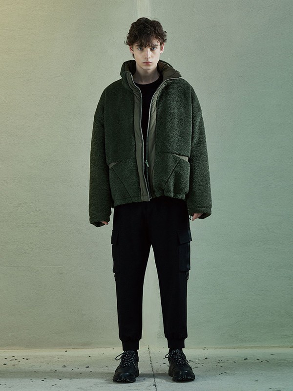 JPE男装2021秋冬季黑色纯色外套