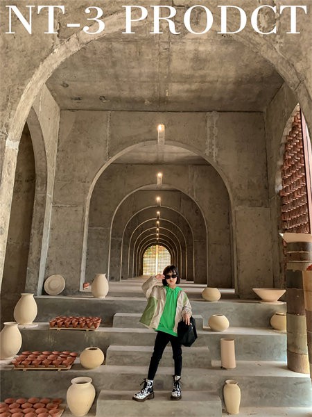 拾恩初＆番薯片2021秋冬季卡其色纯色外套