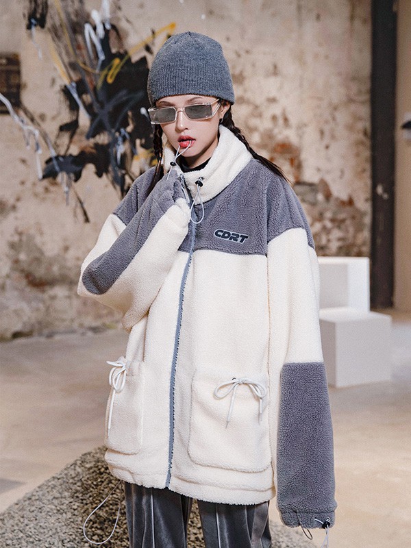 Codazzreet休闲装2021秋冬季拼色高领外套