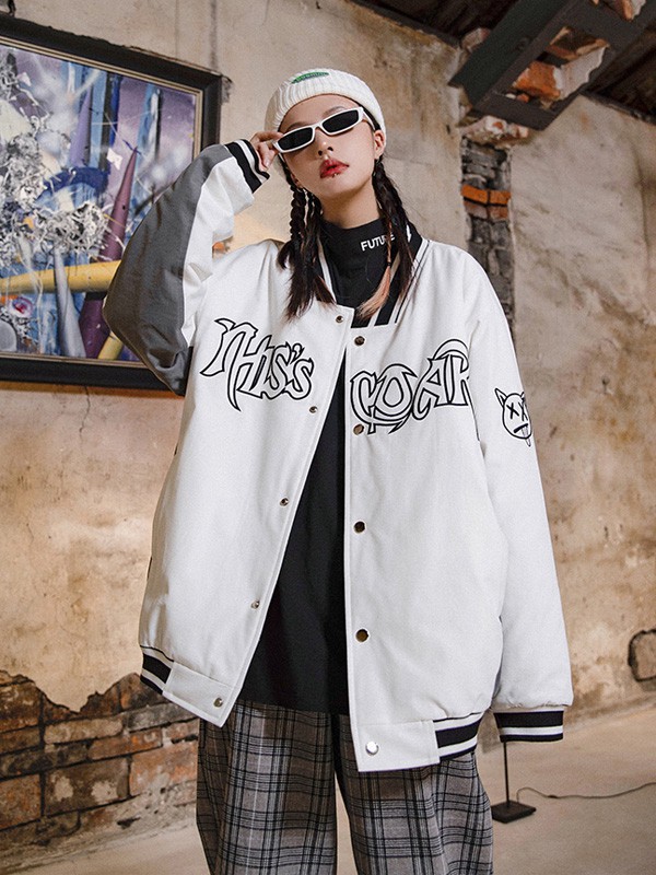 Codazzreet休闲装2021秋冬季灰色字母外套