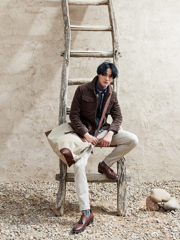 AIVIDICSTUDIO男装2021秋冬季咖啡色纯色外套