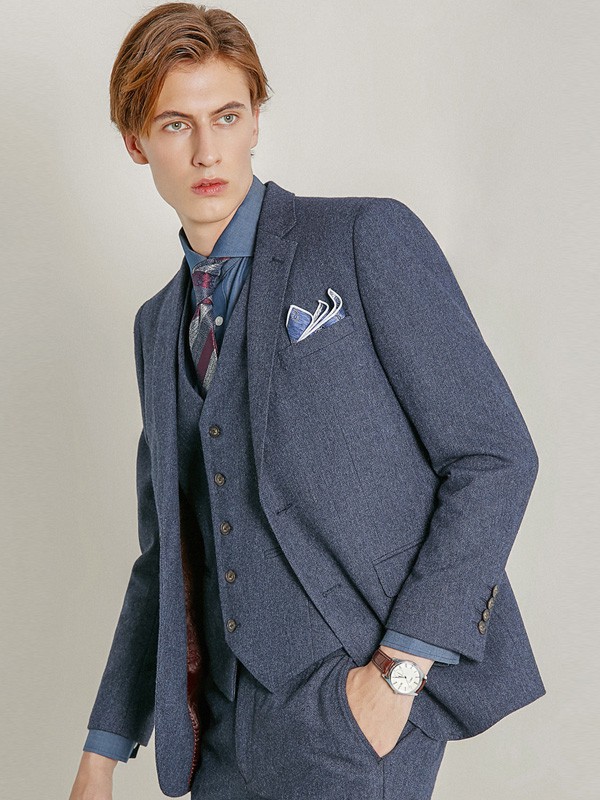 卡吉米2021秋冬季灰色纯色西装