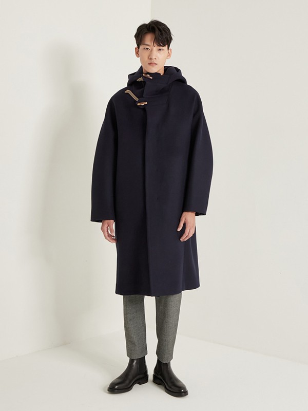 SYSTEMHOMME2021秋冬季黑色高领外套