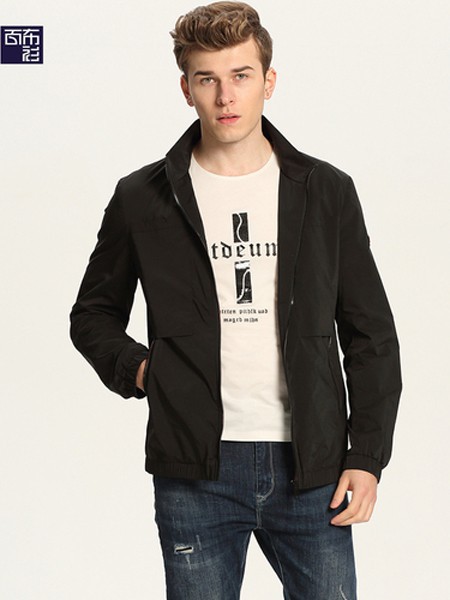 百布衫男装2021秋冬季白色印花T恤