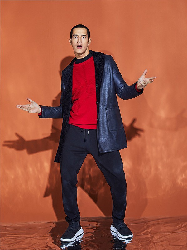 洛德利格2021秋冬季红色纯色T恤