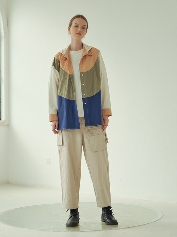 马可未女装2021秋冬季白色纯色长裤