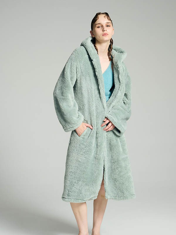 PONYO2021秋冬季抹茶绿家居服