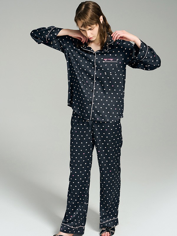 PONYO2021秋冬季黑色家居服