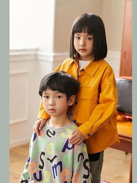 麦哈·派童装2022春夏季黄色纯色外套