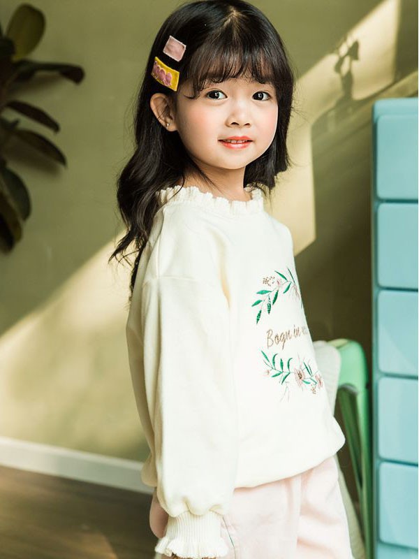 五岳童盟童装2022春夏季白色印花T恤