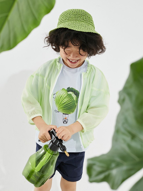 broadcute2022春夏季白色印花T恤