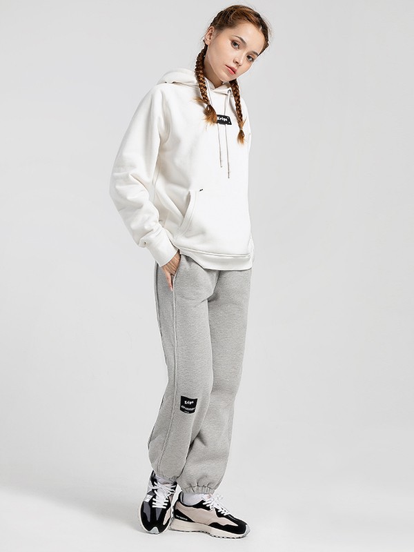 ​KRIPS休闲装2021秋冬季白色纯色卫衣