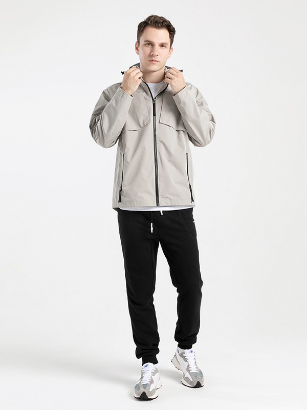 ​KRIPS休闲装2021秋冬季白色高领外套