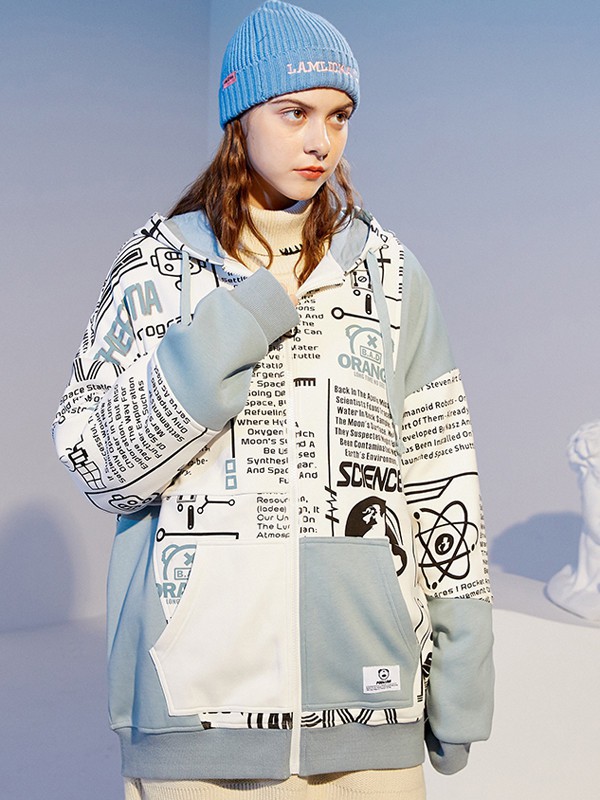 LAMLICKA休闲装2021秋冬季灰色印花T恤