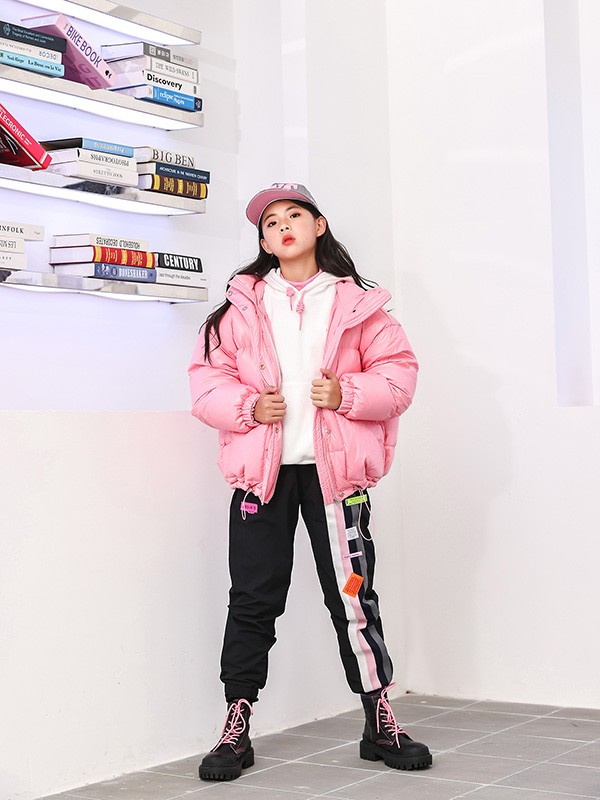 糖果布丁2021秋冬季黑色印花长裤