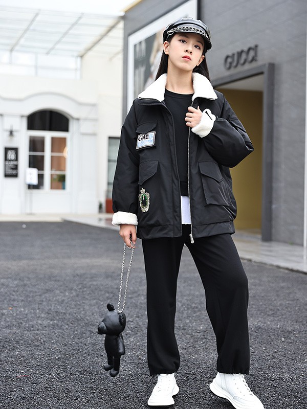 糖果布丁2021秋冬季黑色纯色长裙