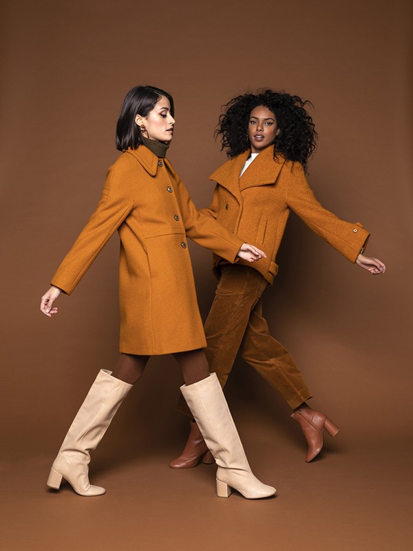 MaisonLener女装2021秋冬季咖啡色纯色长裤