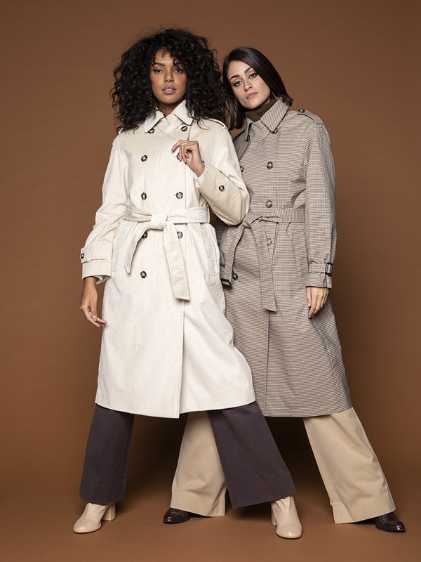 MaisonLener女装2021秋冬季白色纯色大衣