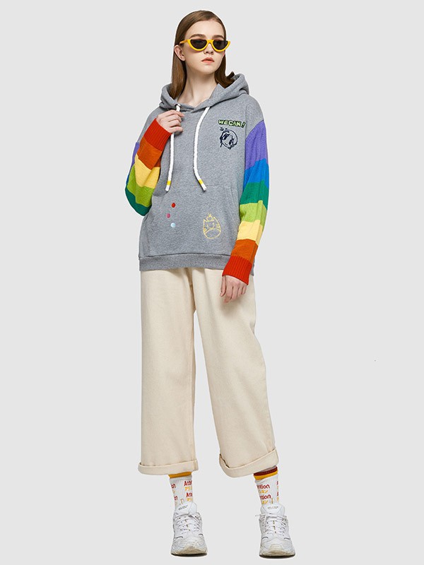 WE.WI女装2022春夏季米色纯色阔腿裤