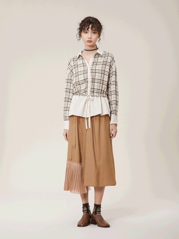 DT•LANDO2021秋冬季白色高腰外套