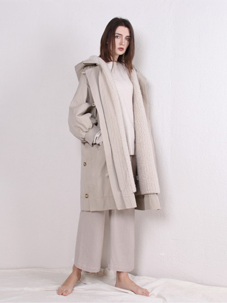 简抒2022春夏季白色纯色阔腿裤