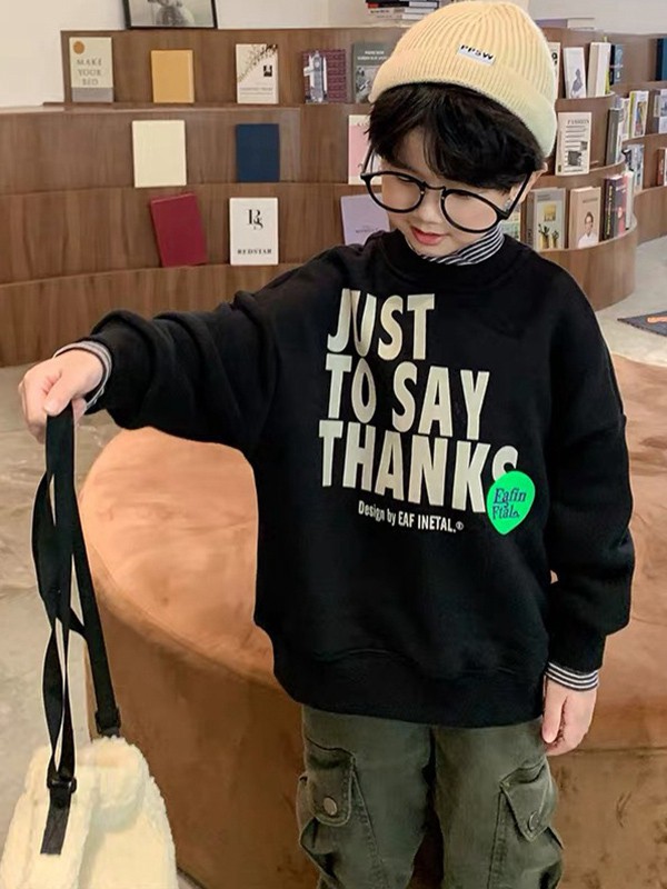 童年永恒2022春夏季黑色字母T恤