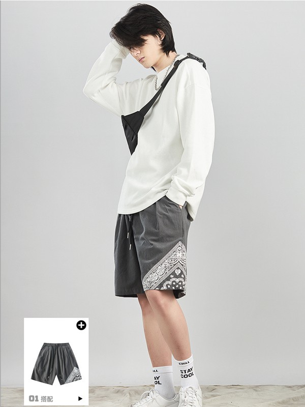 ​FORHUG休闲装2022春夏季白色纯色T恤