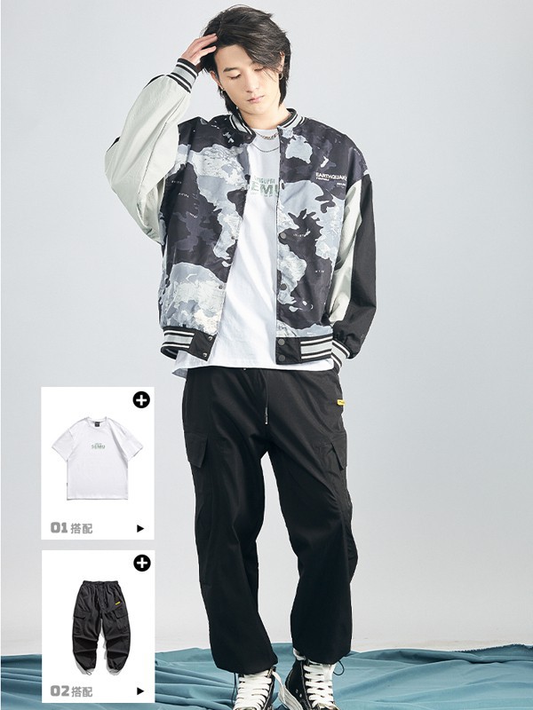 ​FORHUG2022春夏季黑色印花外套