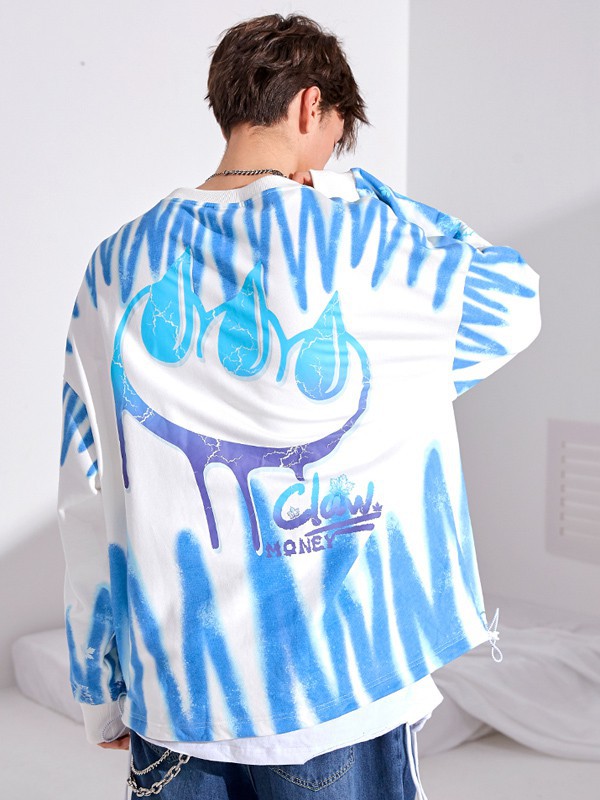 CLAWMONEY2022春夏季白色印花T恤