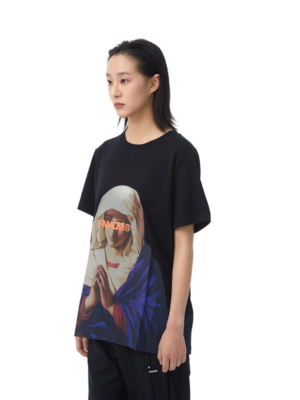 FMACM2022春夏季黑色印花T恤