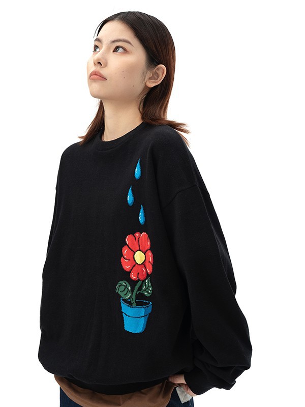 FMACM休闲装2022春夏季黑色印花T恤