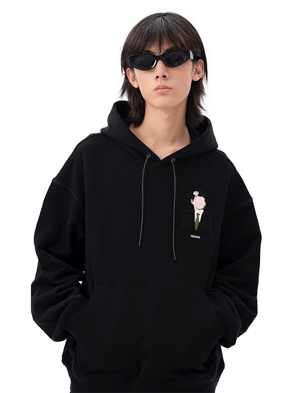 FMACM休闲装2022春夏季黑色印花卫衣