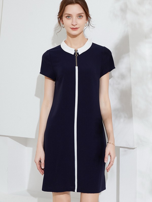 乔妮塔2022春夏季黑色纯色连衣裙