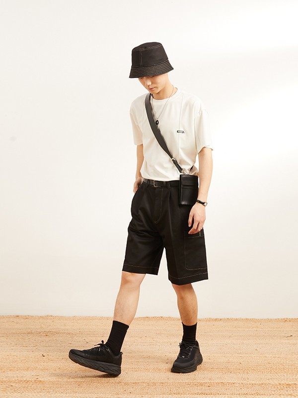 OPICLOTH休闲装2022春夏季白色印花T恤