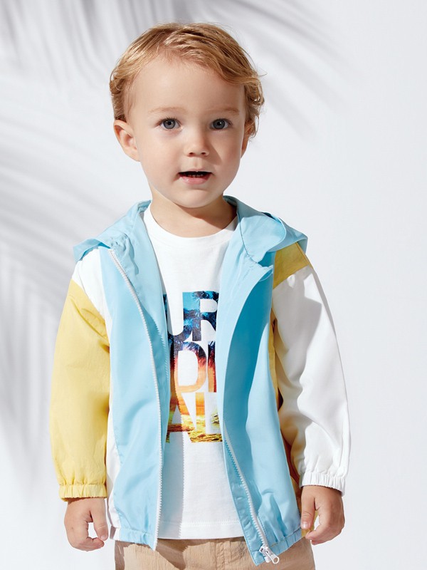 卓儿童装2021春夏季白色印花T恤